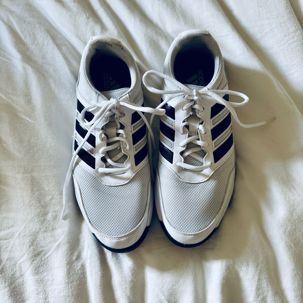 Adidas White and Black Golf Shoes